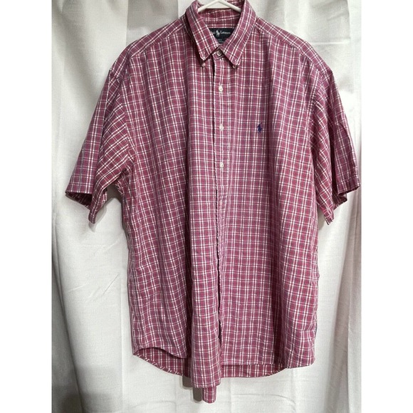 Ralph Lauren‎ Blake Shirt Button Up Pink XLARGE Long Sleeve GREAT CONDITION - Picture 3 of 4